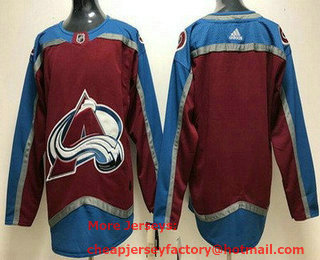 Youth Colorado Avalanche Blank Red Stitched Jersey