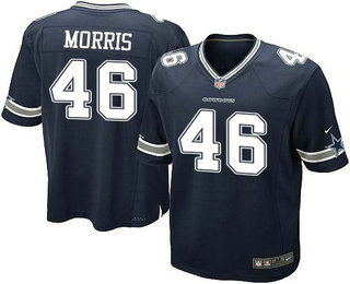 Youth Dallas Cowboys #46 Alfred Morris Navy Blue Team Color Game Jersey