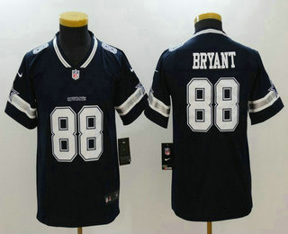 Youth Dallas Cowboys #88 Dez Bryant Navy Blue 2017 Vapor Untouchable Stitched NFL Nike Limited Jersey