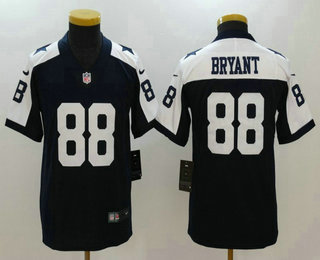 Youth Dallas Cowboys #88 Dez Bryant Navy Blue Thanksgiving 2017 Vapor Untouchable Stitched NFL Nike Limited Jersey