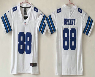 Youth Dallas Cowboys #88 Dez Bryant White 2017 Vapor Untouchable Stitched NFL Nike Limited Jersey