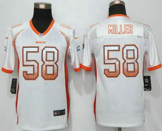 Youth Denver Broncos #58 Von Miller White Drift Fashion NFL Nike Jersey