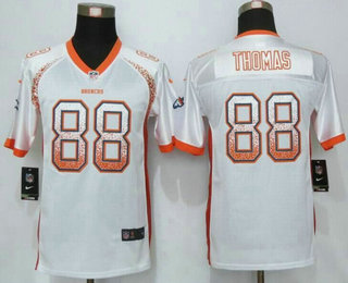 Youth Denver Broncos #88 Demaryius Thomas White Drift Fashion NFL Nike Jersey