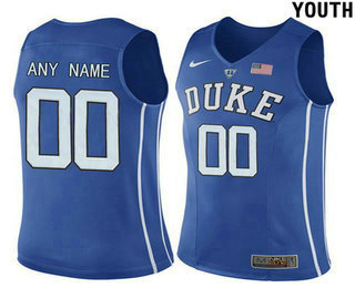 Youth Duke Blue Devils Customized Hyper Elite Authentic Performance Basketball Jersey - Royal Blue1