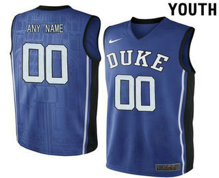 Youth Duke Blue Devils Customized V Neck College Basketball Elite Jersey - - Royal Blue1