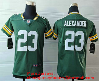 Youth Green Bay Packers #23 Jaire Alexander Green 2017 Vapor Untouchable Stitched NFL Nike Limited Jersey