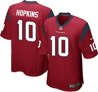 Youth Houston Texans #10 DeAndre Hopkins Red Alternate NFL Nike Game Jersey