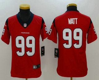 Youth Houston Texans #99 J.J. Watt Red 2017 Vapor Untouchable Stitched NFL Nike Limited Jersey