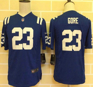 Youth Indianapolis Colts #23 Frank Gore Nike Blue Game Jersey