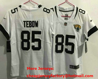 Youth Jacksonville Jaguars #85 Tim Tebow Limited White Vapor Jersey