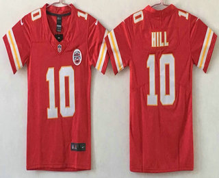 Youth Kansas City Chiefs #10 Tyreek Hill Red 2017 Vapor Untouchable Stitched NFL Nike Limited Jersey