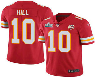 Youth Kansas City Chiefs #10 Tyreek Hill Red 2020 Super Bowl LIV Vapor Untouchable Stitched NFL Nike Limited Jersey