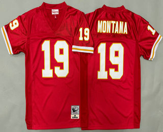 Youth Kansas City Chiefs #19 Joe Montana Red 1994 Throwback Jersey