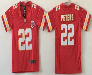 Youth Kansas City Chiefs #22 Marcus Peters Red 2017 Vapor Untouchable Stitched NFL Nike Limited Jersey