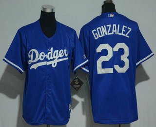 Youth Los Angeles Dodgers #23 Adrian Gonzalez Royal Blue Stitched MLB Cool Base Jersey