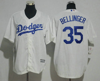 Youth Los Angeles Dodgers #35 Cody Bellinger White Home Stitched MLB Cool Base Jersey