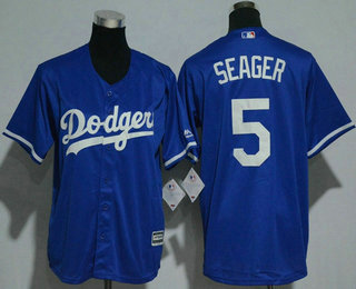 Youth Los Angeles Dodgers #5 Corey Seager Royal Blue Stitched MLB Cool Base Jersey