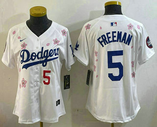 Youth Los Angeles Dodgers #5 Freddie Freeman White 2025 Tokyo Series Limited Jersey
