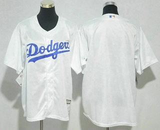 Youth Los Angeles Dodgers Blank White MLB Cool Base Jersey