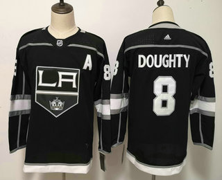 Youth Los Angeles Kings #8 Drew Doughty Black 2017-2018 Hockey Stitched NHL Jersey