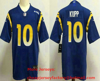 Youth Los Angeles Rams #10 Cooper Kupp Limited Royal 2020 Vapor Untouchable Jersey