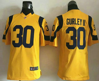 Youth Los Angeles Rams #30 Todd Gurley II Gold Alternate Nike Game Jersey