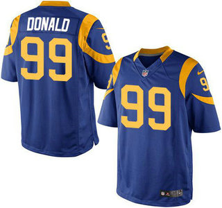 Youth Los Angeles Rams #99 Aaron Donald Royal Blue Alternate Nike Game Jersey