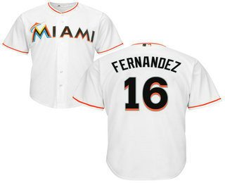 Youth Miami Marlins #16 Jose Fernandez White Home Stitched MLB Cool Base Jersey