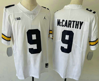 Youth Michigan Wolverines #9 JJ Mccarthy White Jordan 2022 Vapor Untouchable Stitched Jersey