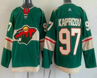 Youth Minnesota Wild #97 Kirill Kaprizov Green Stitched Jersey