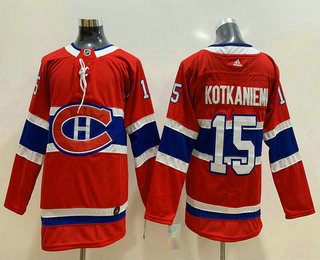 Youth Montreal Canadiens #15 Jesperi Kotkaniemi Red Adidas Stitched NHL Jersey