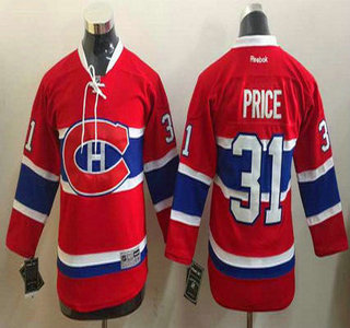 Youth Montreal Canadiens #31 Carey Price Reebok Red 2015-16 Premier Hockey Jersey