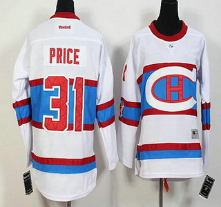 Youth Montreal Canadiens #31 Carey Price Reebok White 2016 Winter Classic Premier Jersey