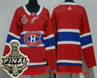 Youth Montreal Canadiens Blank Red 2021 Stanley Cup Finals Authentic Jersey