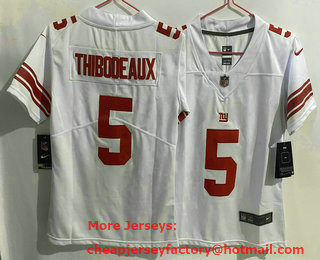 Youth New York Giants #5 Kayvon Thibodeaux White 2021 Vapor Untouchable Stitched NFL Nike Limited Jersey
