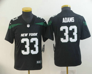 Youth New York Jets #33 Jamal Adams Black NEW 2019 Vapor Untouchable Stitched NFL Nike Limited Jersey
