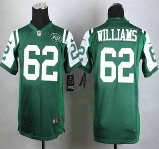 Youth New York Jets #62 Leonard Williams Nike Green Game Jersey