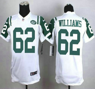 Youth New York Jets #62 Leonard Williams Nike White Game Jersey
