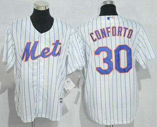 Youth New York Mets #30 Michael Conforto White Home Stitched MLB Cool Base Jersey