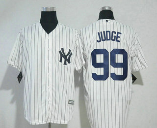 Youth New York Yankees #99 Aaron Judge White Home Stitched MLB Cool Base Jersey