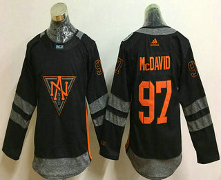 Youth North America Hockey #97 Connor McDavid Black 2016 World Cup of Hockey Stitched WCH Game Jersey