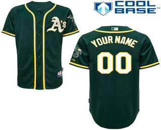 Youth Oakland Athletics Customized Green Jersey