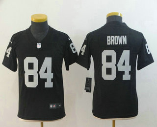 Youth Oakland Raiders #84 Antonio Brown Black 2017 Vapor Untouchable Stitched NFL Nike Limited Jersey