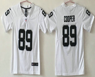 Youth Oakland Raiders #89 Amari Cooper White 2017 Vapor Untouchable Stitched NFL Nike Limited Jersey