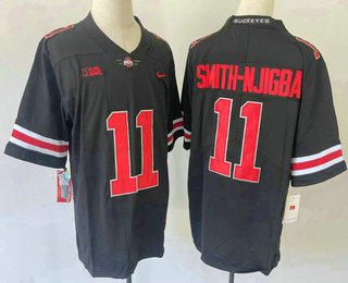 Youth Ohio State Buckeyes #11 Jaxon Smith Njigba Black 2022 Vapor Untouchable Stitched Nike Jersey