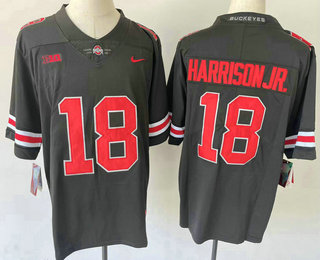 Youth Ohio State Buckeyes #18 Marvin Harrison Jr Black 2022 Vapor Untouchable Stitched Nike Jersey