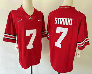 Youth Ohio State Buckeyes #7 CJ Stroud Red 2022 Vapor Untouchable Stitched Nike Jersey