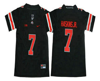 Youth Ohio State Buckeyes #7 Dwayne Haskins Jr. Black With Red 2017 Vapor Untouchable Stitched Nike NCAA Jersey