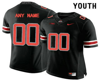 Youth Ohio State Buckeyes Customized College Football Limited Jersey - Blackout