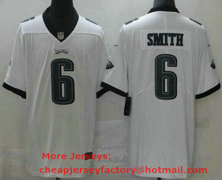 Youth Philadelphia Eagles #6 DeVonta Smith White 2021 Vapor Untouchable Stitched NFL Nike Limited Jersey